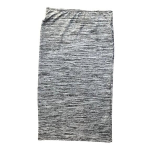 Zara Women’s High Waist Pencil Skirt Space dye print Grey Black Size Medium - Picture 5 of 14